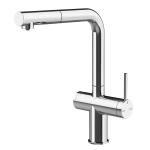 Gessi INEDITO Acqua Filtrata Chrome - 60572#031 Mixer tap Sink | Shiny chrome, Integrated filtered water function, Three-way hot/cold/filtered water