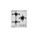 Foster Veronika 3 Gas Inox Ra - 7063052 Gas hob Built-in | Stainless steel AISI 304 brushed, Dimensions 760x500, Cast iron grids, coprispartifiamma smaltati