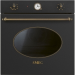 Smeg SF68C1AO Oven Built-in | Class A | 70 L, Ventilato multifunzione, Smalto Ever Clean, Estetica Cortina