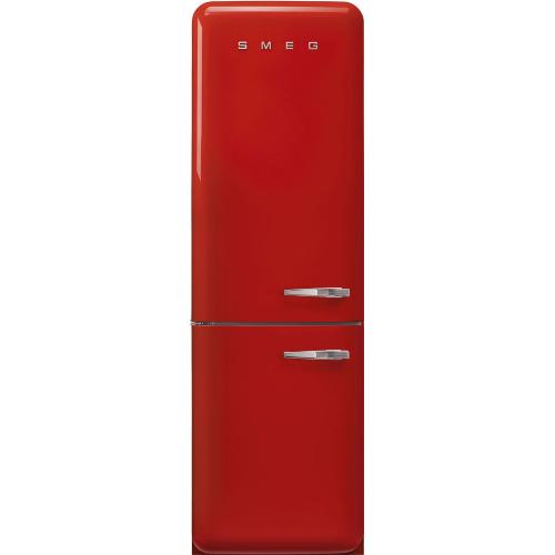 Smeg FAB32LRD6 Kühl-gefrierkombination | Freistehend | Energieklasse D | Rot, linke Tür, Kombigerät „Total No Frost", 192 cm
