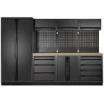 Kraftwerk Tools 3964G-BLK Mobilier d'atelier 4 éléments, 2-porte MOBILIO Hêtre BLK