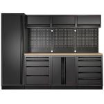 Kraftwerk Tools 3964B-BLK Mobilier d'atelier 4 éléments, 1-porte, MOBILIO Hêtre BLK