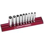 Kraftwerk Tools 101599 Jeu 9 douilles longues pouce MAGALU 1/4"