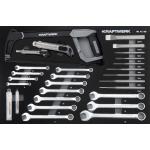Kraftwerk Tools 105.102.019 Bague de fourche / impact / coupe Inlay à outils 46-pcs.