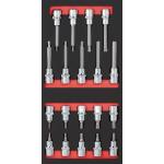 Kraftwerk Tools 105.401.010 Jeu de douilles 1/2" 19 pcs. Inlay 20x40