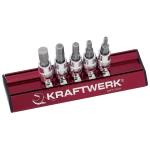 Kraftwerk Tools 106599 Jeu 5 douilles-embouts 6p.cr. Pouce 1/4"