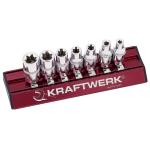 Kraftwerk Tools 120099 Jeu de 7 douilles TX ext. MAGALU 1/4"