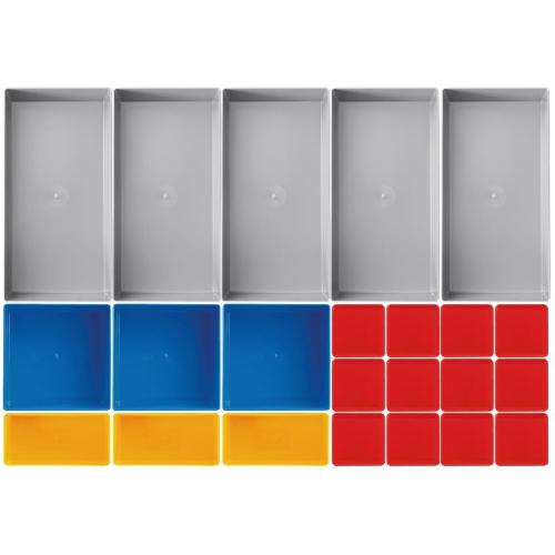 Kraftwerk Tools 198.001.003 Compartiment set 3, 23 pièces, avec 45mm hauteur
