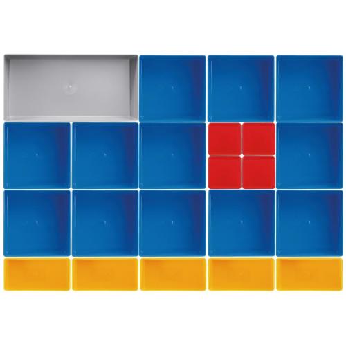 Kraftwerk Tools 198.001.004 Compartiment set 4, 22 pièces, avec 45mm hauteur