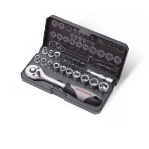 Kraftwerk Tools 204.100.000 Socket wrench set, Basic, 1/4", 26 pcs.