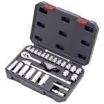 Kraftwerk Tools 204.102.100 Socket wrench case, 3/8", 26 pcs.