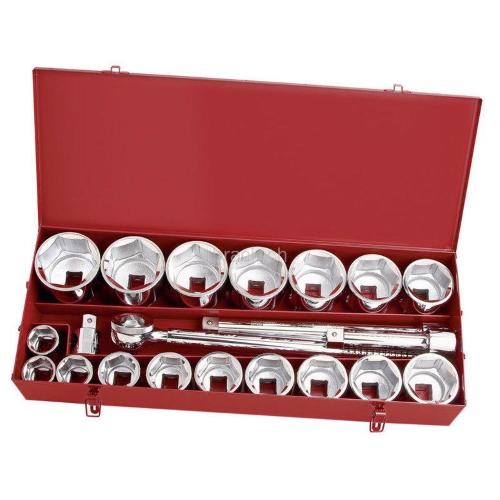 Kraftwerk Tools 2053 21-p. 1" dr. socket wr. Set