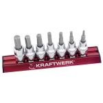 Kraftwerk Tools 206099 Jeu de 7 douilles-embouts 6 p.creux 3/8"