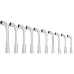 Kraftwerk Tools 2598-99 Jeu de 10 clés à pipe déb. 6x12 8-19 mm