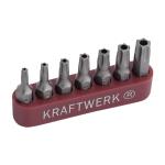 Kraftwerk Tools 2758 Jeu de 7 embouts Rési-TX 1/4" T10-40