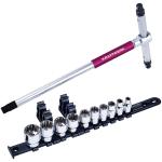 Kraftwerk Tools 302.800.011 Jeu de douilles COMBI 3/8" avec clé T, 11 p.u.