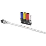 Kraftwerk Tools 303.800.000 Jeu de poignée articulée et douilles impact, 1/2", 5 pcs.