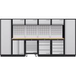 Kraftwerk Tools 3964K-HS745H-K4-EX MOBILIO-EX 6 combi, 2x armario alto, carro de taller, haya