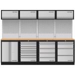 Kraftwerk Tools 3964K-S854-K4 Mobilio 4 combi, unidad de pared de 4, pared perforada, haya