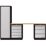 Kraftwerk Tools 3964K-H504 Mobilio 3 combi, gabinete alto, multiplex de haya