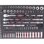 Kraftwerk Tools 4902-10-1 Jeu de douilles PRO LINE EVA,125pcs.