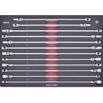 Kraftwerk Tools 4902-07 Jeu de 12 clés art. en T extra longues