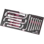 Kraftwerk Tools 4903-29 Coq. clés à pipe déb. EVA3 7-19 mm 13 p.