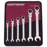 Kraftwerk Tools 3403-51 Jeu de clés mixtes à cliquets inclinables, 6 pcs.