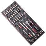 Kraftwerk Tools 4903-01 Coquille EVA3 de douilles 46 p. 1/4"