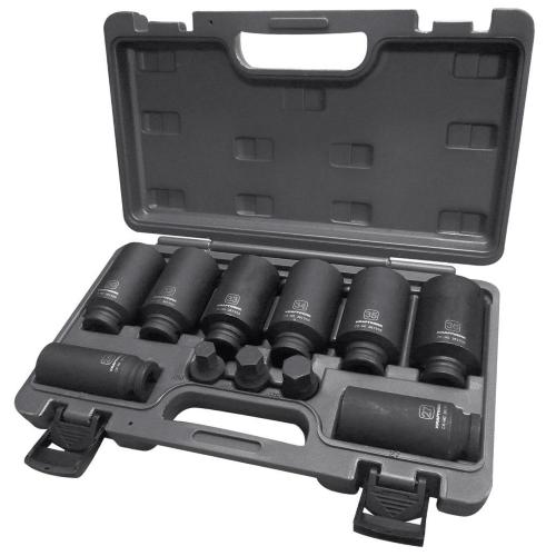 Kraftwerk Tools 381905 11p. 1/2" dr. impact socket 12-point set