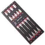 Kraftwerk Tools 4903-05 Coq. EVA3 de 19 douilles-embouts TX 1/2"