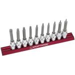 Kraftwerk Tools 335099 Jeu 10 douilles-embouts TX l.MAGALU 1/2"