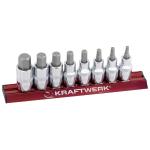 Kraftwerk Tools 326099 Jeu de 8 douilles-embouts 6 p.creux 1/2"