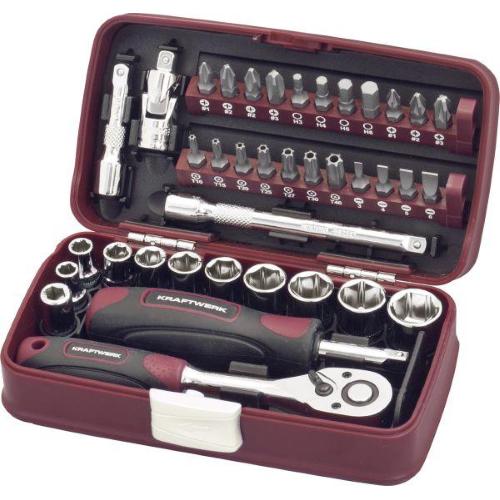 Kraftwerk Tools 99073 38-p. 1/4" dr. socket wrench set