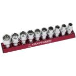 Kraftwerk Tools 330990 Jeu de 10 douilles COMBI MAGALU 1/2"