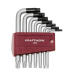 Kraftwerk Tools 3609 Jeu de 9 clés Rési-TX, polies T10-T50