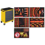 Kraftwerk Tools 102.117.430 VDE Carro de taller BT700, 116 pzas.
