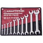 Kraftwerk Tools 3553R Jeu de 10 clés à fourche 6 à 32 mm dans trousse