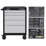 Kraftwerk Tools PRO LINE 102.105.206 LT700 Mobile Tool Cabinet, 5 drawers, BASIC, 151-pcs.