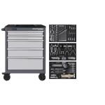 Kraftwerk Tools BASIC LINE 102.115.101 BT700 Mobile Tool Cabinet, 5 drawers, BASIC, 173-pcs.