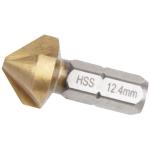 Kraftwerk Tools 309.185.124 Fraise à noyer hexa, HSS, 12,4 mm x 90°, 1/4" x 25 mm
