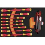 Kraftwerk Tools 105.110.001 Insert VDE avec tournevis fente / Phillips/ Pozidriv 16 pcs.