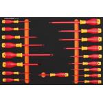 Kraftwerk Tools 105.110.002 VDE Insert avec tournevis TX/ six pans creux 18 pcs.