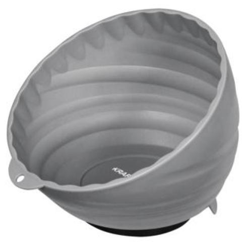Kraftwerk Tools 2949-2 Kunststoff-Magnet-Schale, grau, Ø 150 mm