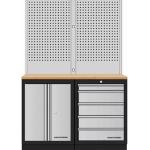 Kraftwerk Tools 3964K-S5-W Mobilio 2 combi pared perforada, haya mulipl., 5 cajones