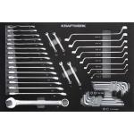 Kraftwerk Tools 105.102.012 Insert de clés mixtes/ clés mâles 46-pcs.