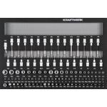 Kraftwerk Tools 105.102.015 Insert de douilles 1/4" + 3/8" + 1/2" 107-pcs.