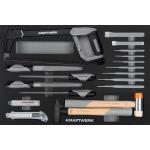 Kraftwerk Tools 105.102.016 Insert d'outils de frappe/de coupe/de limes, 27-pcs.