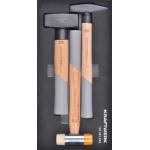 Kraftwerk Tools 105.301.009 Jeu de marteaux 3-pcs Inlay 20x40