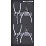 Kraftwerk Tools 105.301.010 Pince à anneaux de retenue 4-pcs. Inlay 20x40